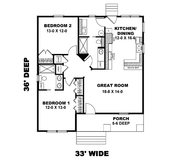 Planos para casa de 1 piso