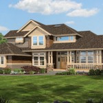 Plano de casa familiar grande con 4 habitaciones