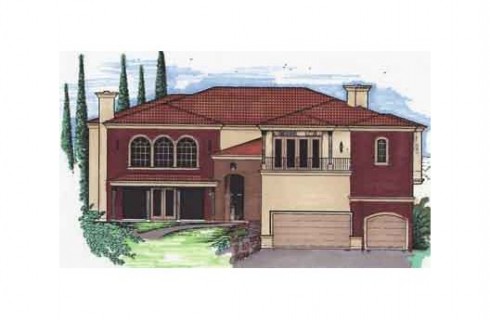 casa tradicional con garage
