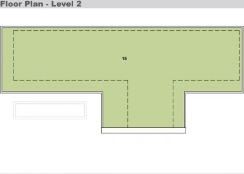 plano de casa con piscina