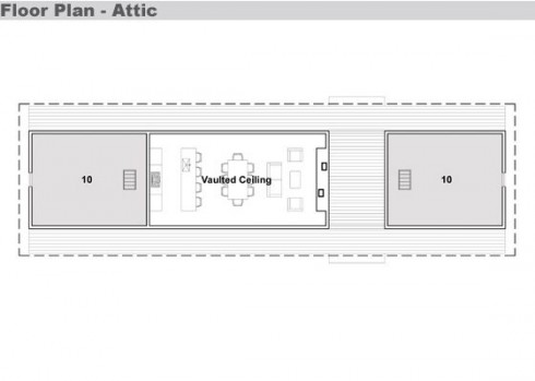 plano de casa moderna para lago